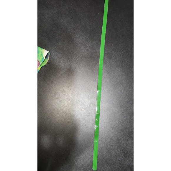 Vintage 80s Danny & Nicole Psychedelic Floral Cocktail Dress Size 10 Green Belt - Picture 14 of 15